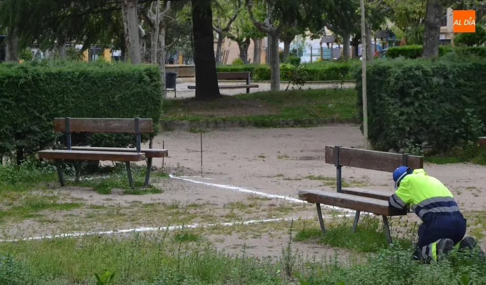 En marcha los trabajos para habilitar una segunda pista de petanca en La Glorieta  