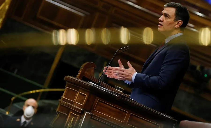 El presidente del Gobierno, Pedro Sánchez, en el Congreso. Foto EP