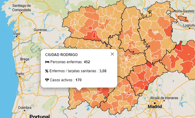La Zona Básica de Ciudad Rodrigo se aleja de la Fase 1 al sumar 8 nuevos casos  