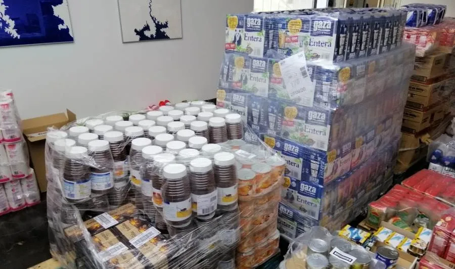 Parte del material donado por la UD Santa Marta y Cárnicas Iglesias