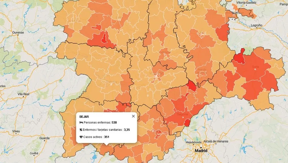Datos oficiales facilitados por la Junta de Castilla y León
