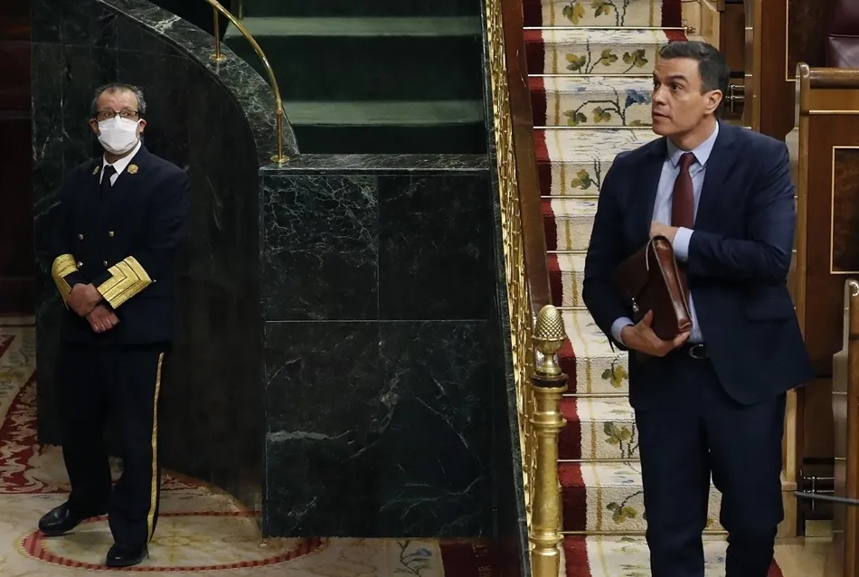 El presidente del Gobierno, Pedro Sánchez, en el Congreso de los Diputados. Foto: EP