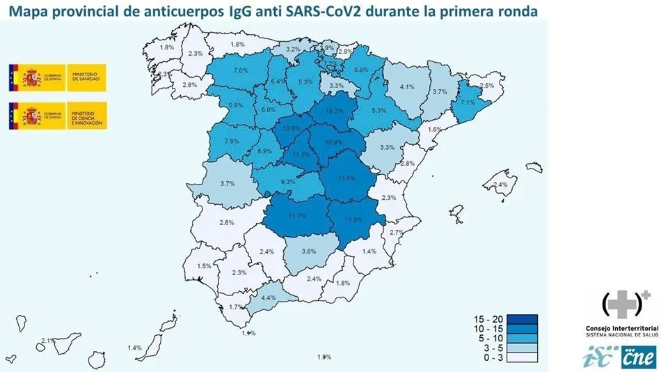 Foto 2 - El porcentaje de poblaci&oacute;n en Salamanca que ha superado el Covid-19 y generado anticuerpos se...