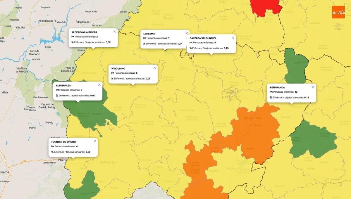 Situación de contagios en los últimos 14 días  / INFOGRAFÍA: JCYL