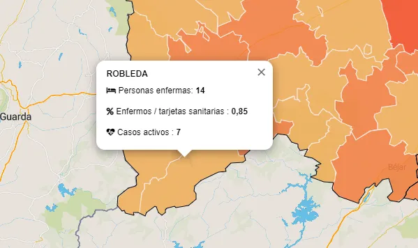 Sólo 1 nuevo caso de coronavirus entre las 7 Zonas Básicas de la comarca de Ciudad Rodrigo  