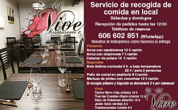 Restaurante Casa ‘El Vive’ reabre con servicio de comida para llevar