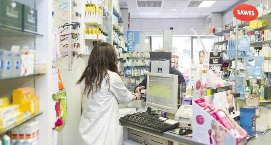 Imagen de archivo de una farmacia