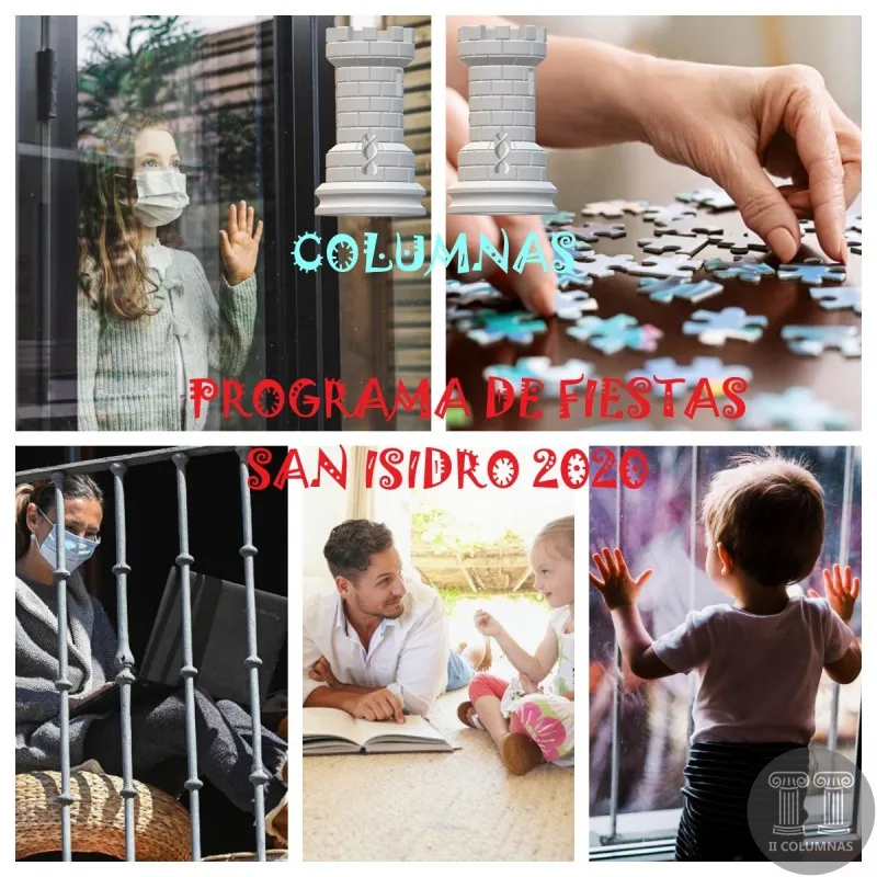 Portada del programa de fiestas virtuales organizado por II Columnas.