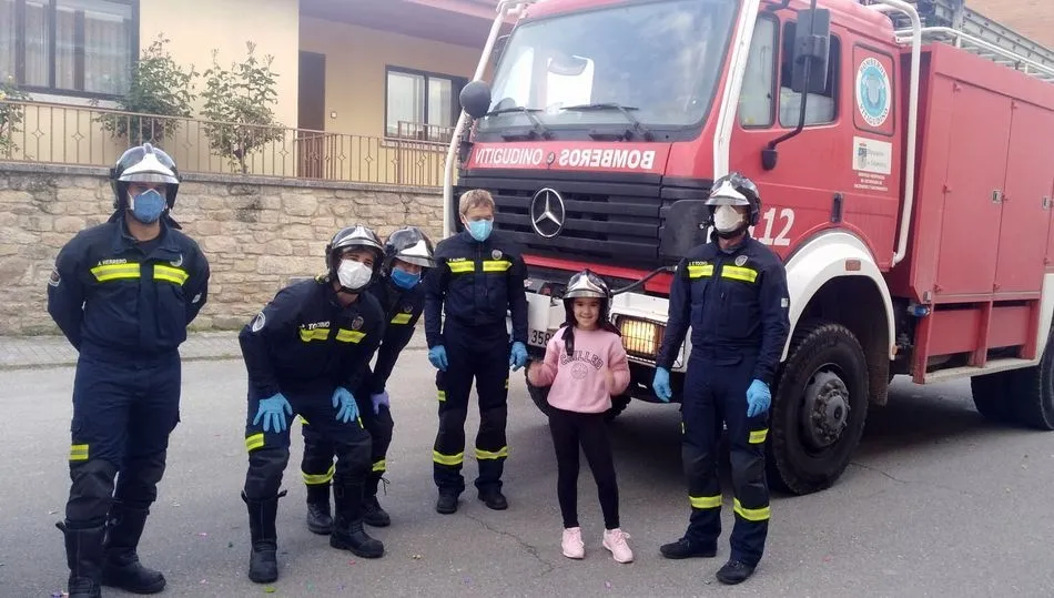 Irene se sintió bombera por unos instantes