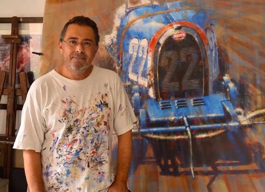 Foto 2 - El Museo de la Automoci&oacute;n inaugura su primera exposici&oacute;n virtual con pinturas de Juan Carlos...