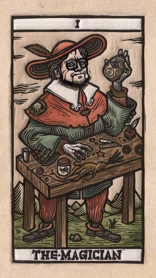 Foto 6 - El ilustrador salmantino Tom&aacute;s Hijo dise&ntilde;a las cartas del tarot basadas en la obra de Guillermo...