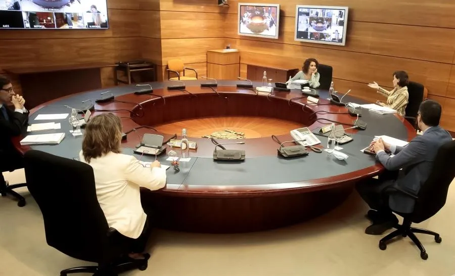 El presidente del Gobierno, Pedro Sánchez, preside el consejo de Ministros En Madrid, (España), a 19 de mayo de 2020. Foto Moncloa