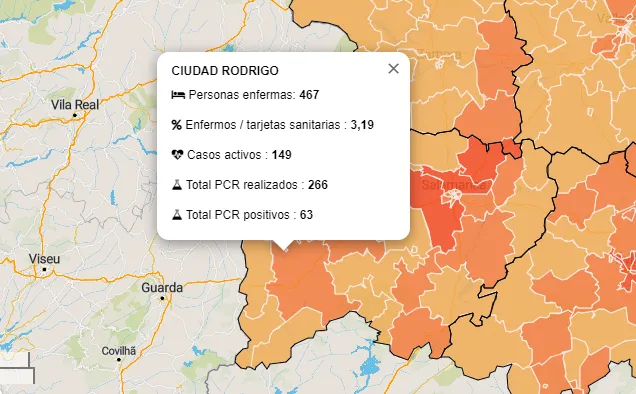 Pésima jornada con 17 nuevos casos en la comarca, 7 de ellos en la Zona de Ciudad Rodrigo  