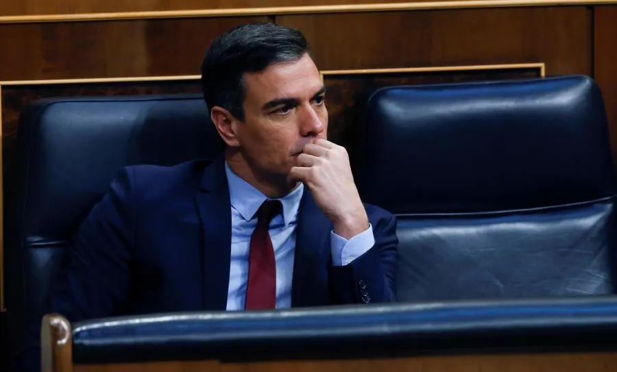 Pedro Sánchez, presidente del Gobierno en el pleno de este miércoles en el Congreso. Foto Pool