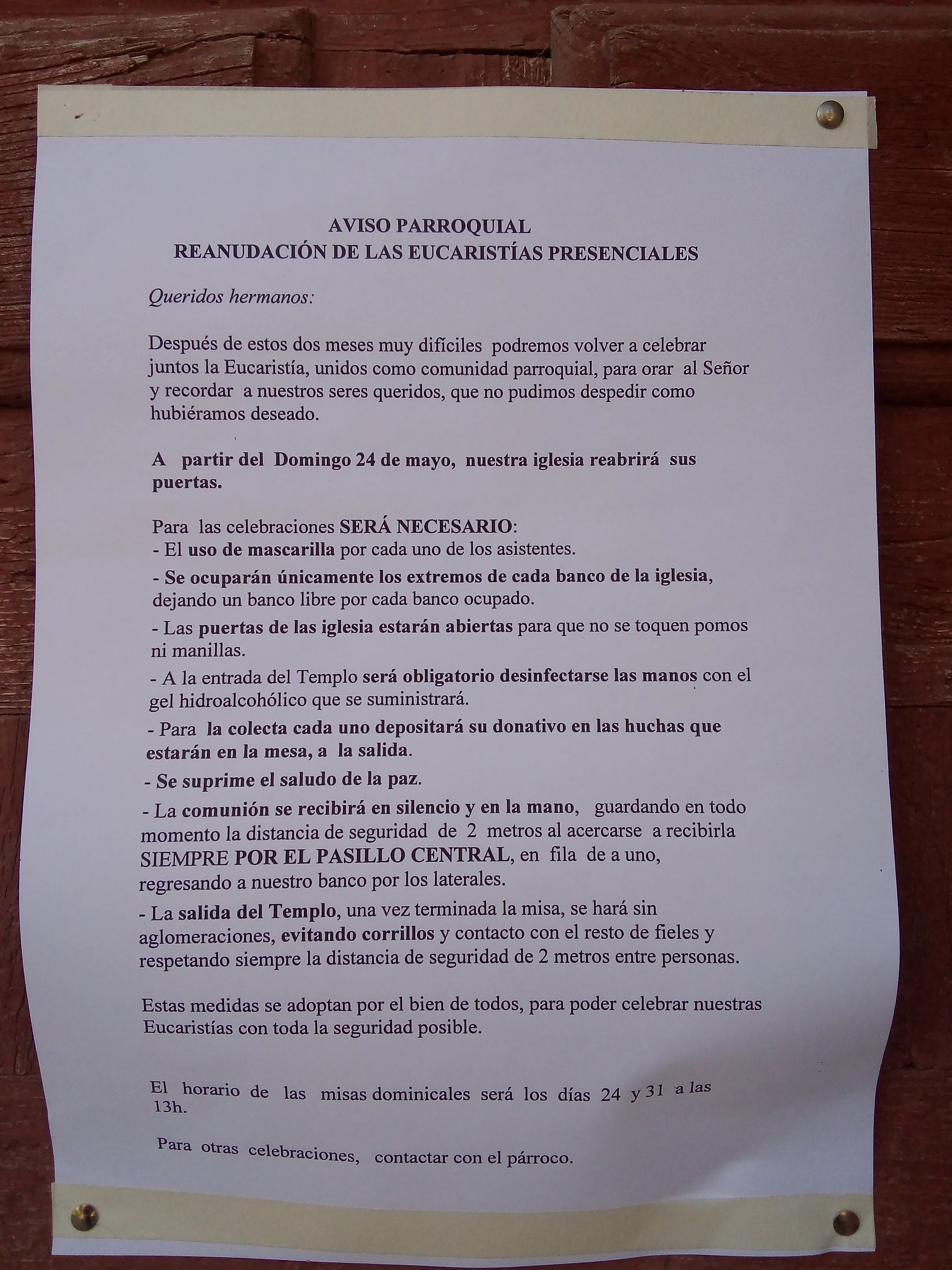 Foto 2 - Reanudan la Eucarist&iacute;a presencial