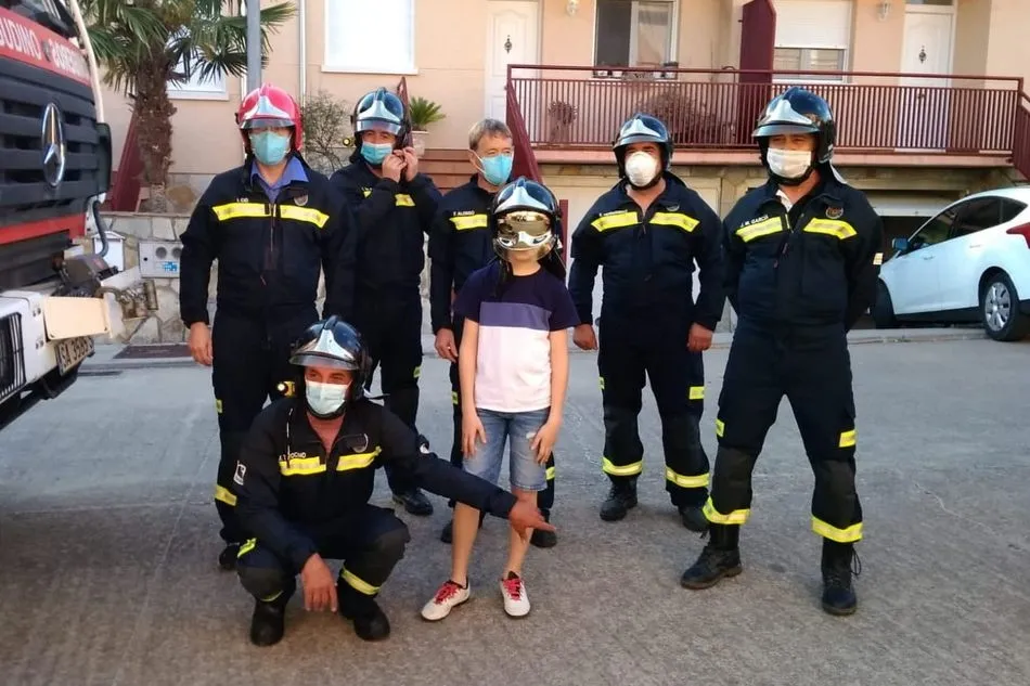 Foto 6 - Javier Moro Rubio cumple 11 a&ntilde;os en Vitigudino con la felicitaci&oacute;n de los Bomberos  