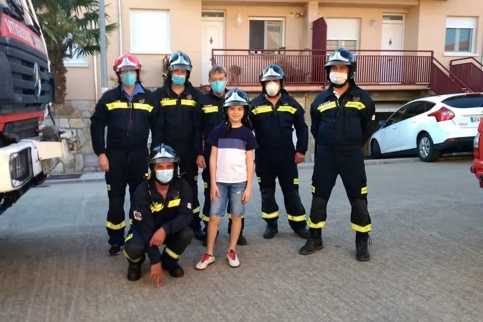 Foto 5 - Javier Moro Rubio cumple 11 a&ntilde;os en Vitigudino con la felicitaci&oacute;n de los Bomberos  