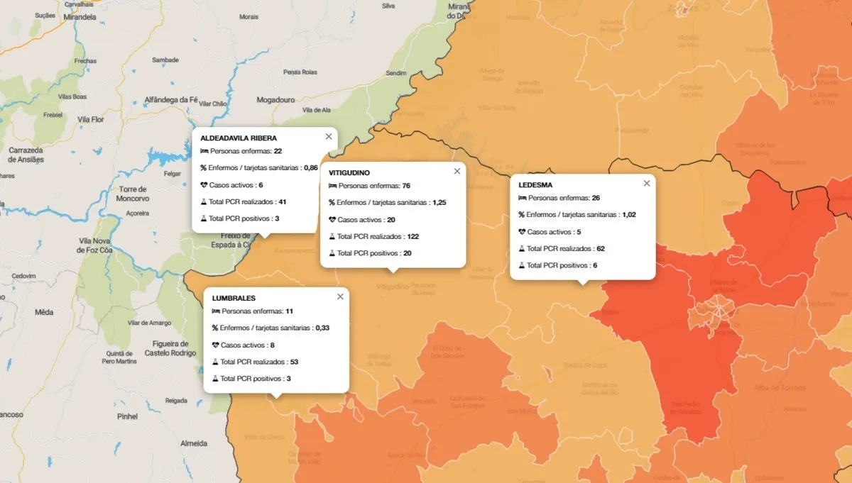 Mapa de casos acumulados a 30 de mayo