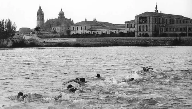 Travesía de natación en El Tormes