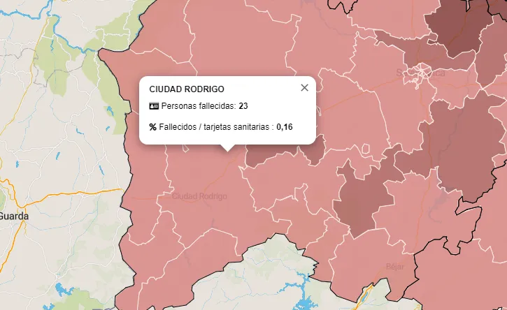 La Zona de Ciudad Rodrigo acumula en los últimos 3 meses 85 fallecidos, 23 de ellos por...