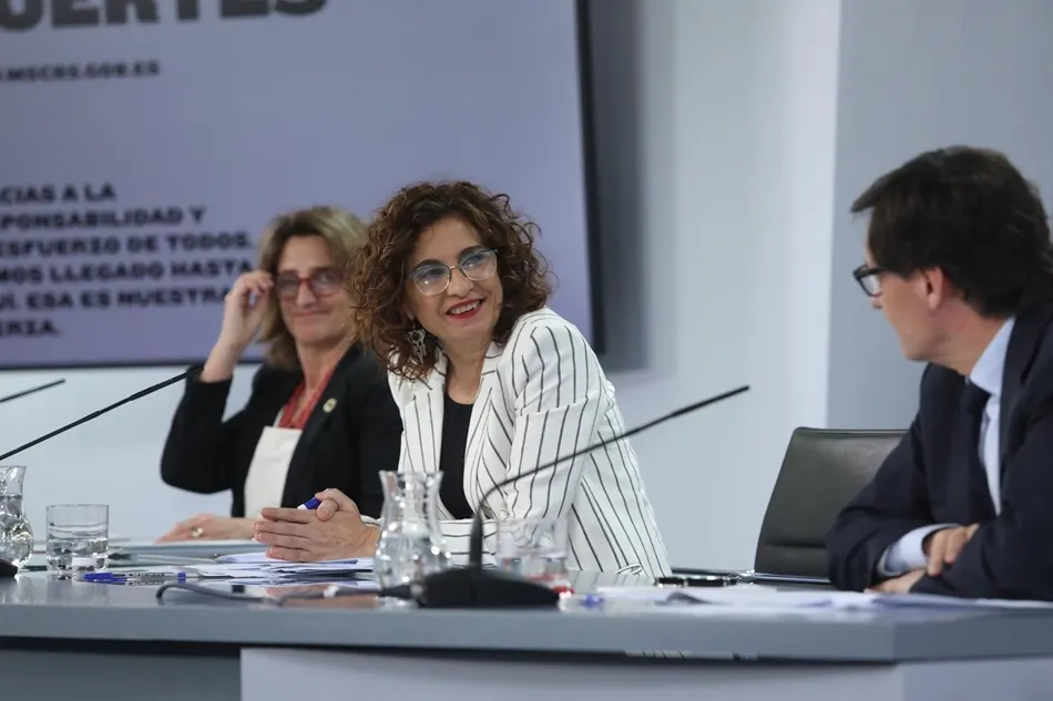 Comparecencia en rueda de prensa posterior al Consejo de Ministros en Moncloa. Foto: EP