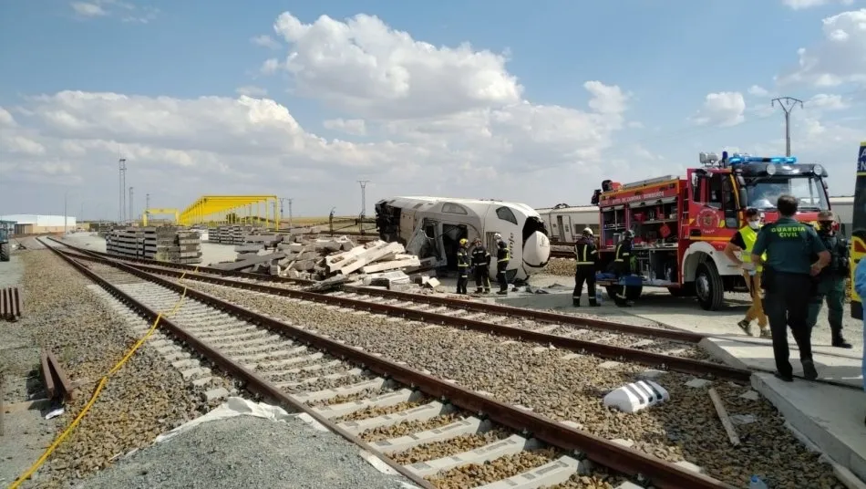 Accidente del Alvia en La Hiniesta. Foto Delegación del Gobierno