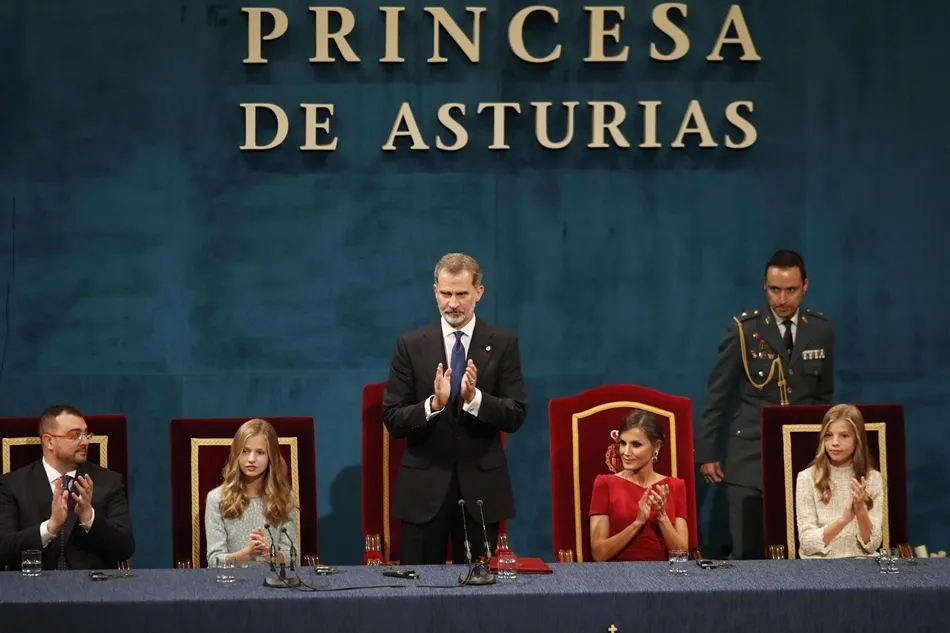 Imagen de la ceremonia de entrega de los Premios Princesa de Asturias 2019. Foto: EP