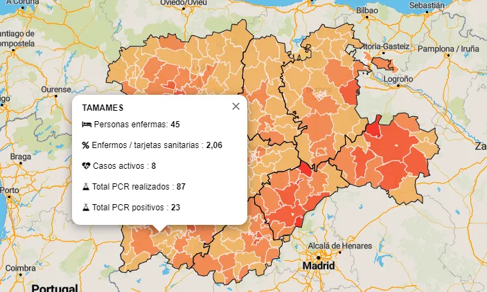 La Zona Básica de Tamames suma otro positivo en coronavirus por PCR  