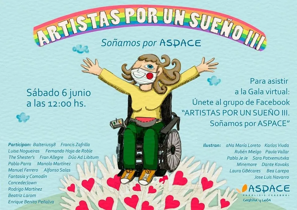 Aspace organiza este sábado la gala Artistas por un sueño con motivo del Día Regional de la...