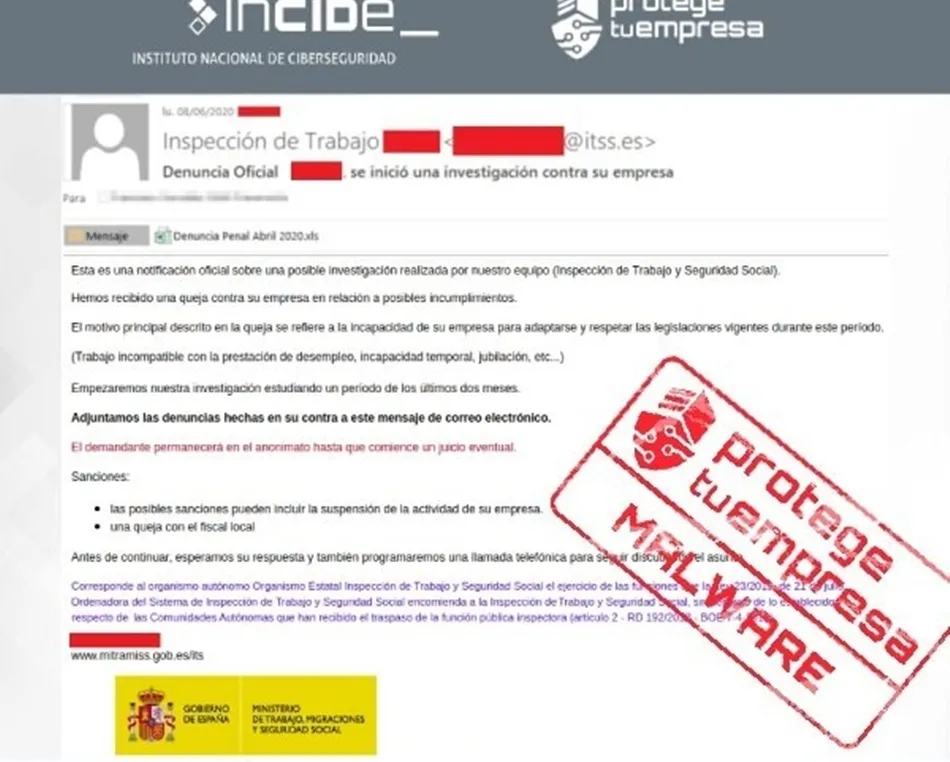 Correo fraudulento. Foto: EP