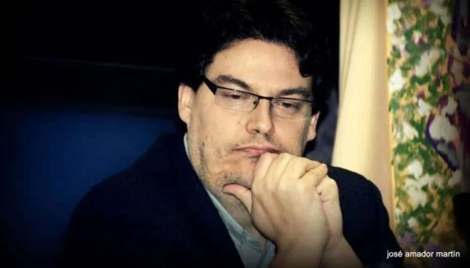 Boris Rozas, uno de los poetas galardonados. Foto de José Amador Martín