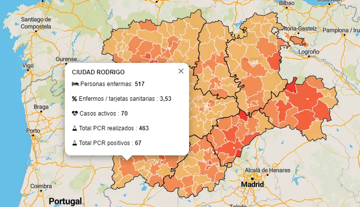 La Zona Básica de Ciudad Rodrigo registra otro positivo por PCR  