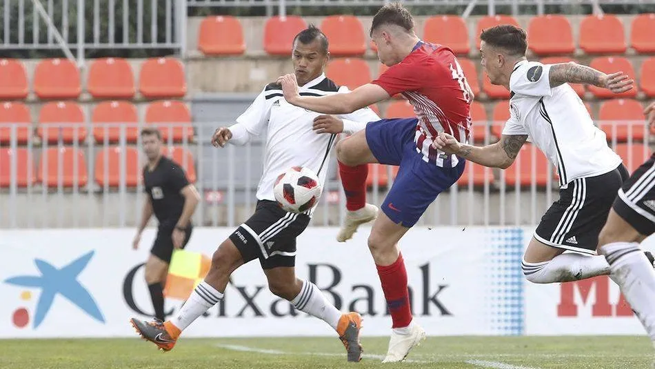 Tyson en un partido con el Salamanca UDS durante la campaña 2018-19