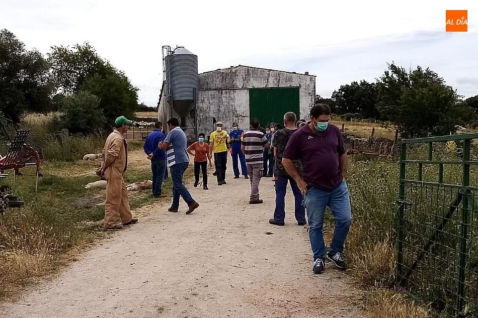 Foto 2 - Ganaderos de la zona se concentran en Barreras y piden soluciones ante un nuevo ataque de lobo  