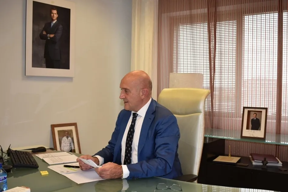 El consejero de Agricultura y Ganadería, Jesús Julio Carnero, participa en la videoconferencia de la Conferencia Sectorial de Agricultura y Ganadería. Foto: EP