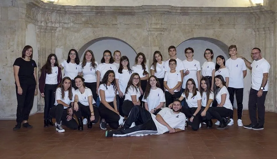 Alumnos del grupo de teatro Esos escénicos del instituto Mateo Hernández | Foto: Carmen Borrego