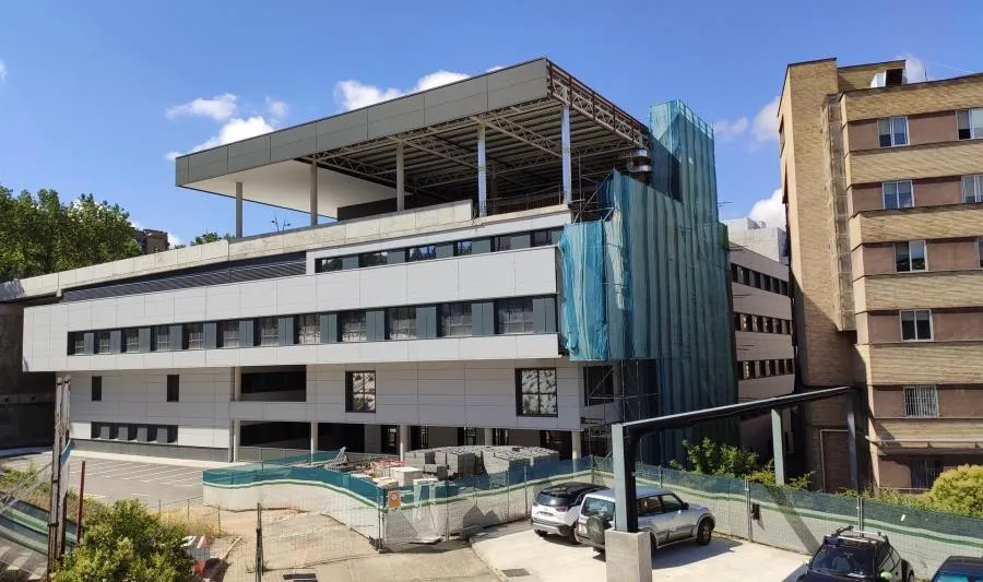 Uno de los bloques del nuevo Hospital de Salamanca. Foto EP