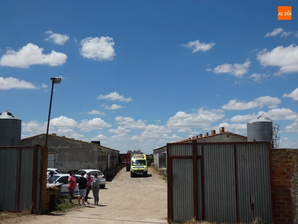 Granja de Villoria donde tenía lugar este accidente laboral. Foto de J. Holguera
