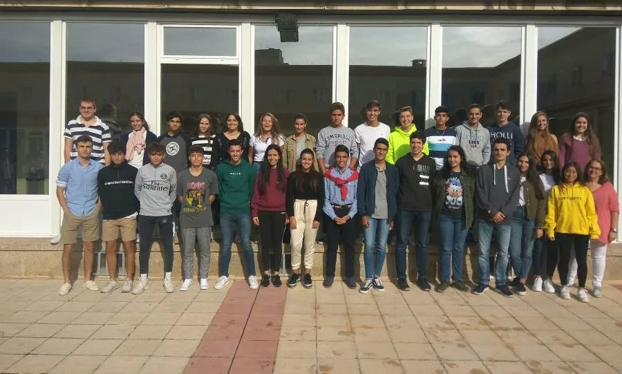 Alumnos de 2º de Bachillerato del colegio Marista Champagnat