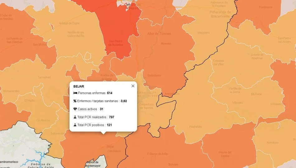 Datos oficiales de la Junta de Castilla y León