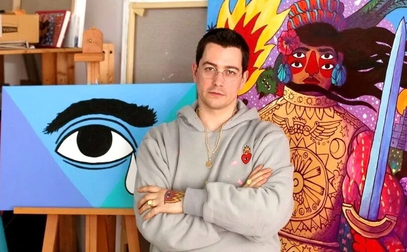 El artista salmantino Ricardo Cavolo