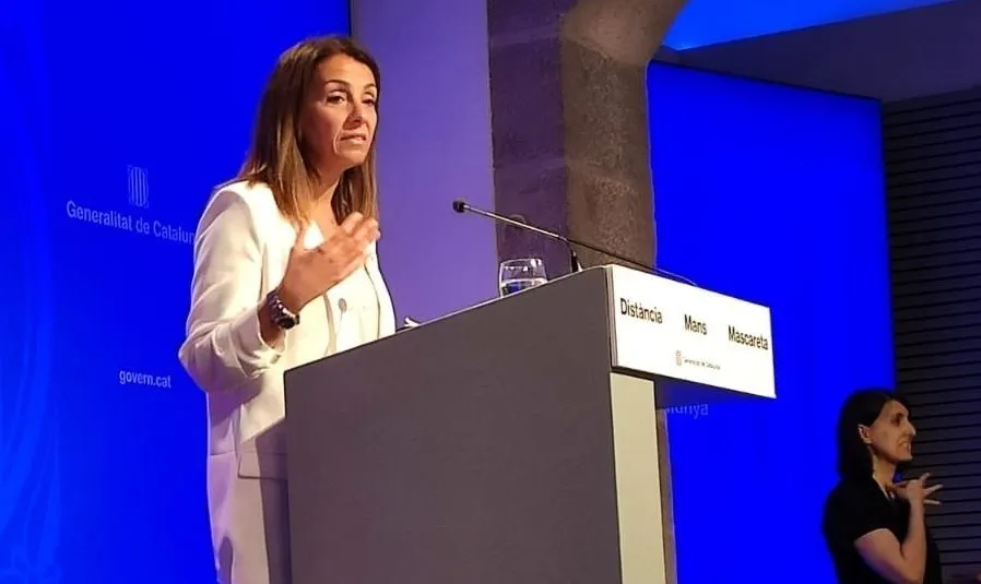 La consellera de Presidencia y portavoz del Govern, Meritxell Budó. Foto EP