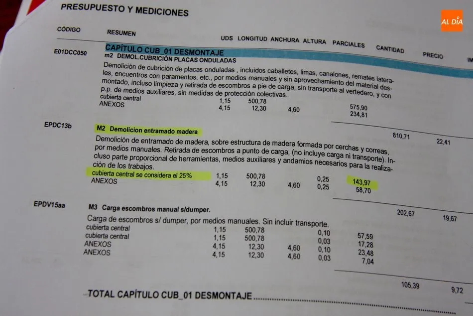 Foto 5 - Las obras de la cubierta del mercado de abastos de Vitigudino &ldquo;se ci&ntilde;en a la memoria que hab&iacute;a...