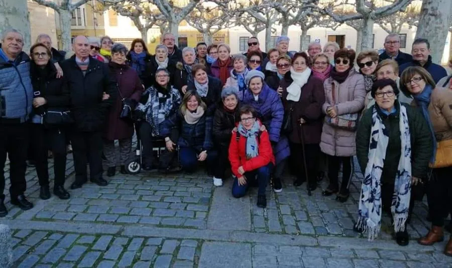 Foto de archivo de una de las actividades municipales con los mayores de Santa Marta de Tormes