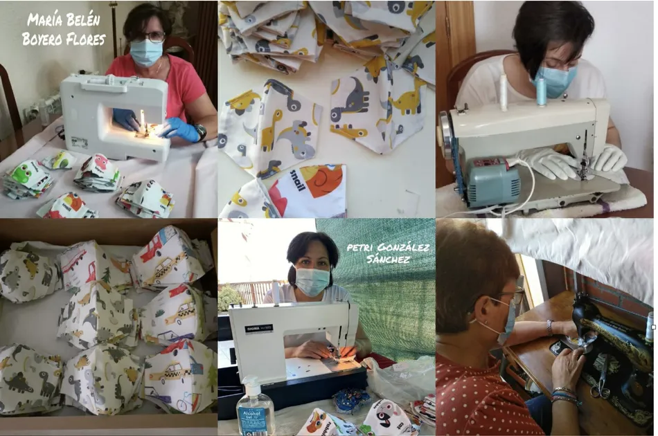 El Ayuntamiento reparte 400 mascarillas infantiles fabricadas por mujeres voluntarias de la villa