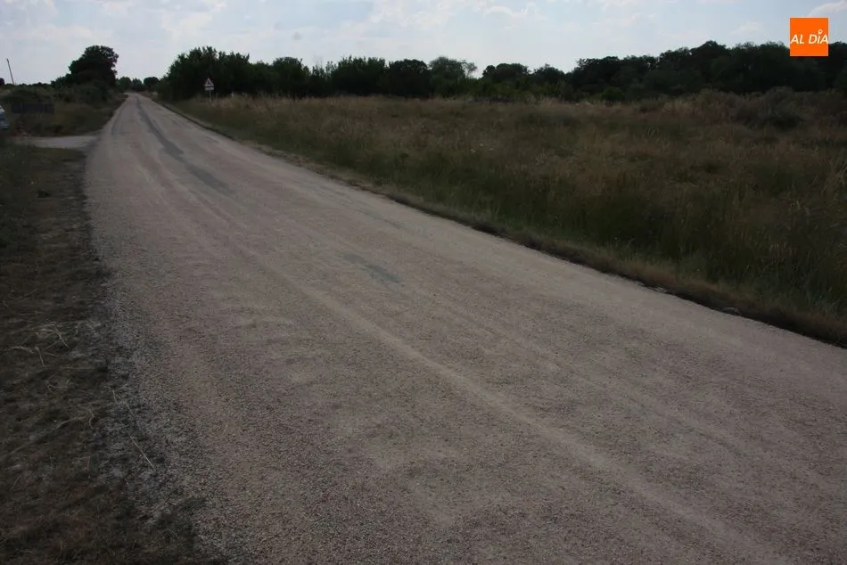 Foto 2 - Peligroso estado de la DSA-550 entre Villarmuerto y el cruce de Brincones-Espada&ntilde;a-Puertas  