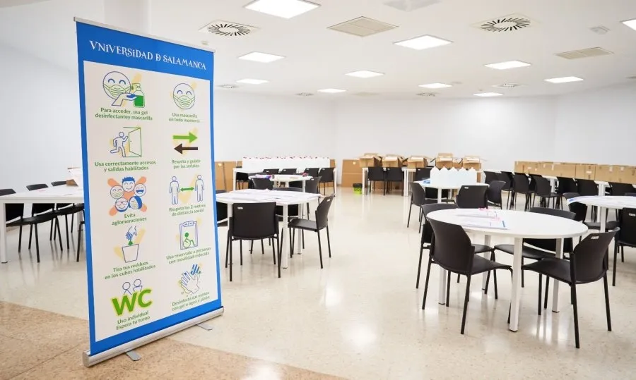 Instalaciones de la USAL preparadas para esta EBAU marcada por normas sanitarias