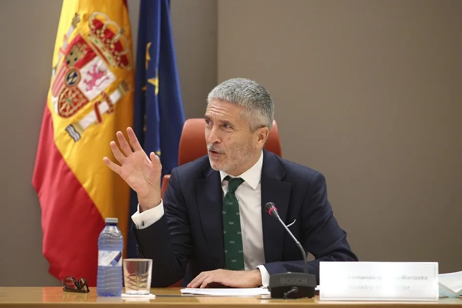 El ministro del Interior, Fernando Grande-Marlaska, presenta el nuevo dispositivo especial de tráfico. Foto: EP