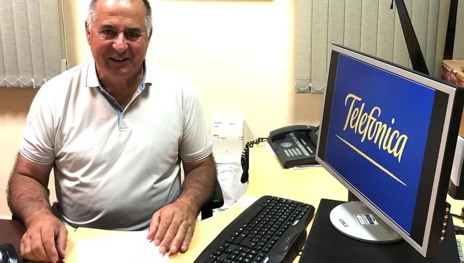 Julián Martín, alcalde de Villarino de los Aires / FOTO: TELEFÓNICA