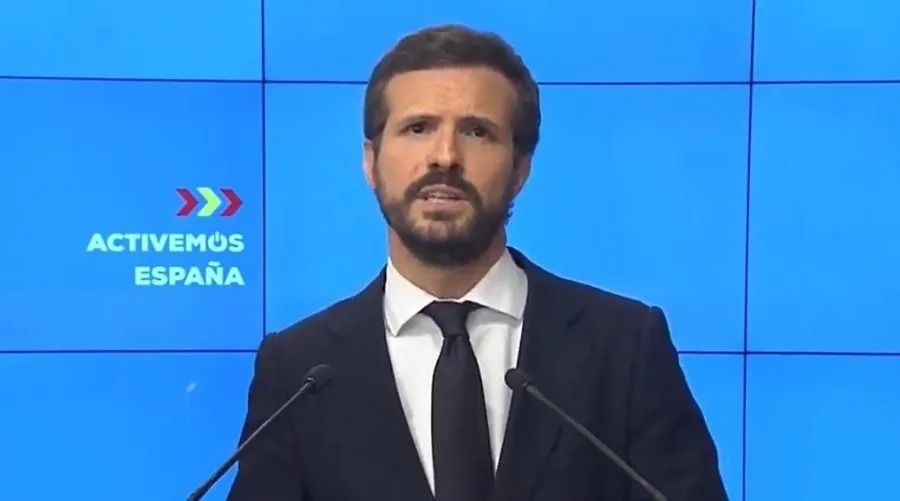 El presidente nacional del Partido Popular, Pablo Casado. Foto PP